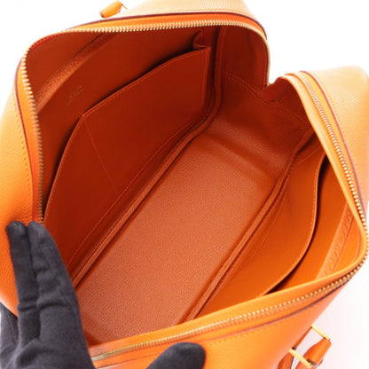 Hermes Handbag Plume 28 Orange Leather — view 3