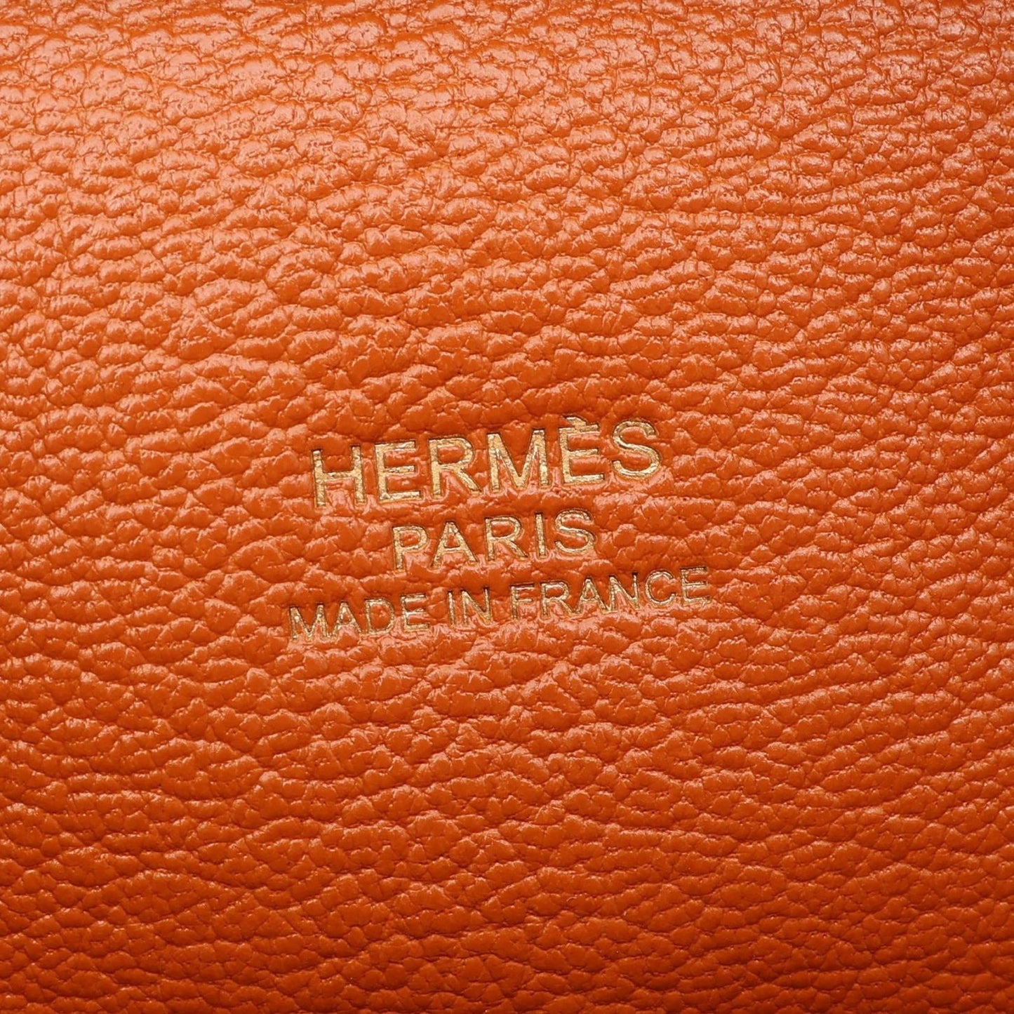Hermes Handbag Plume 28 Orange Leather — view 4