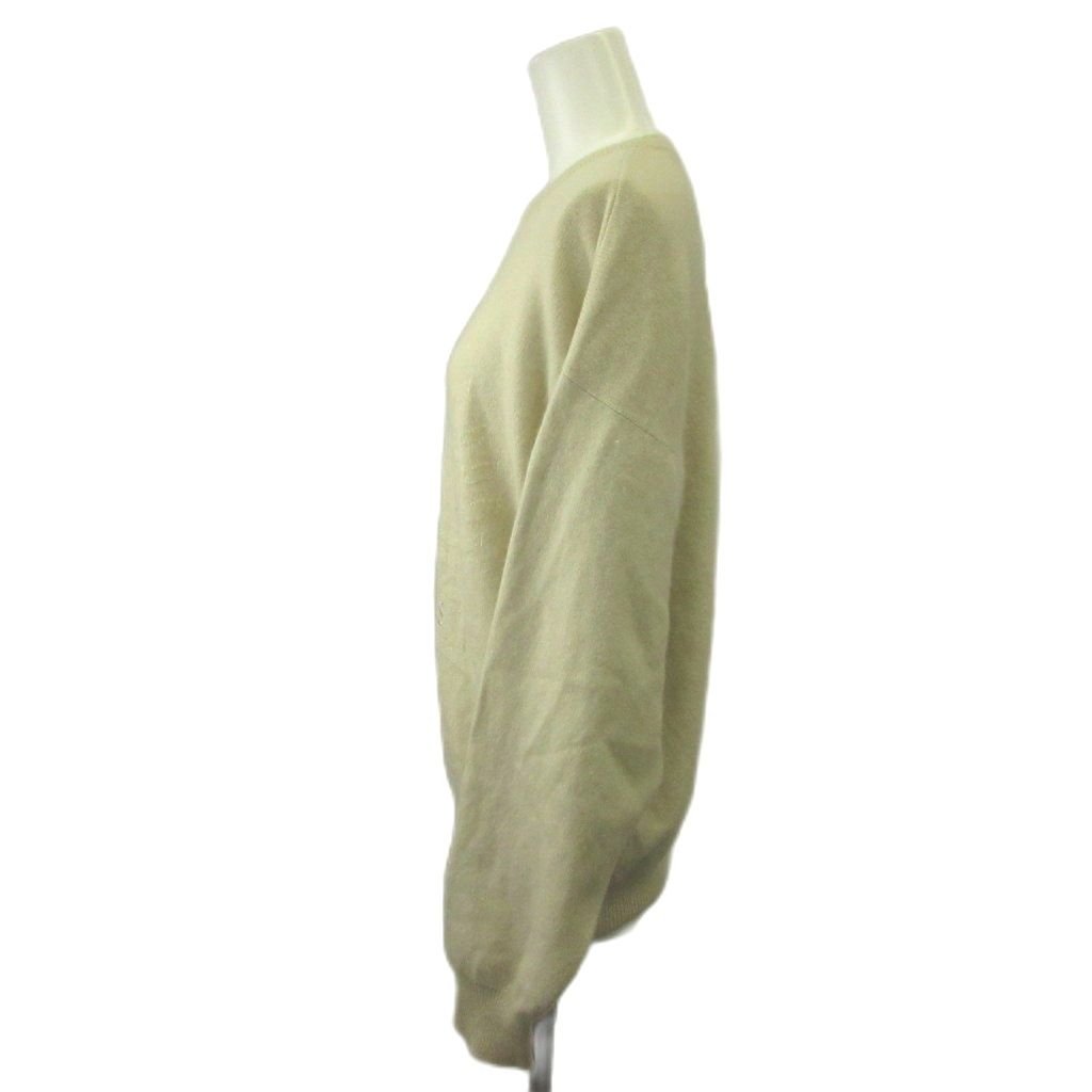 Dior Knit Sweater M Beige Long Sleeve Round Neck RN — view 2