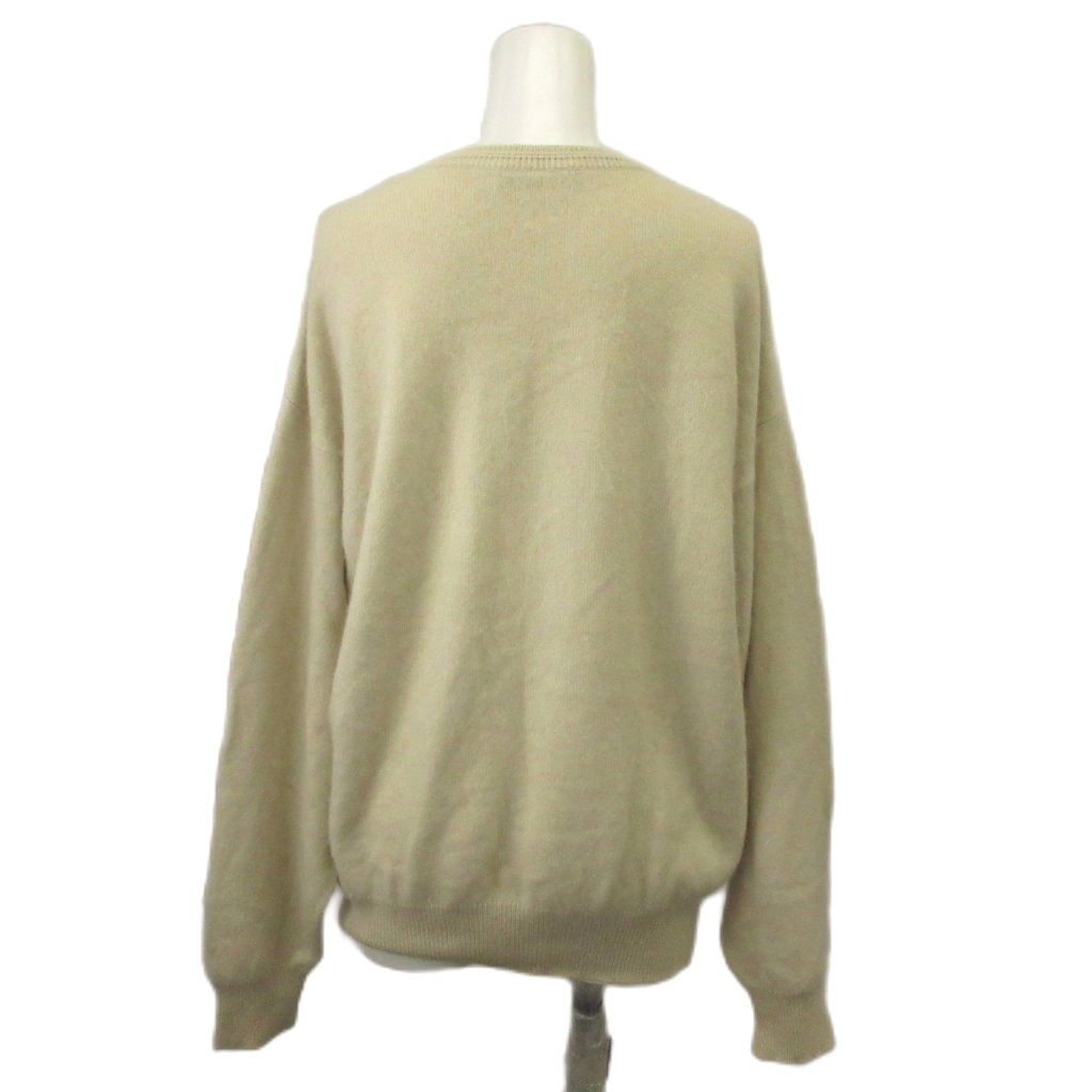 Dior Knit Sweater M Beige Long Sleeve Round Neck RN — view 3
