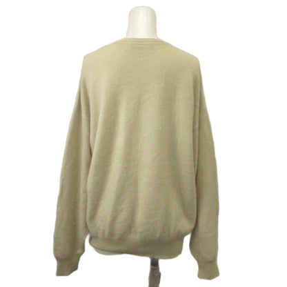 Dior Knit Sweater M Beige Long Sleeve Round Neck RN — view 3
