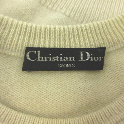 Dior Knit Sweater M Beige Long Sleeve Round Neck RN — view 6