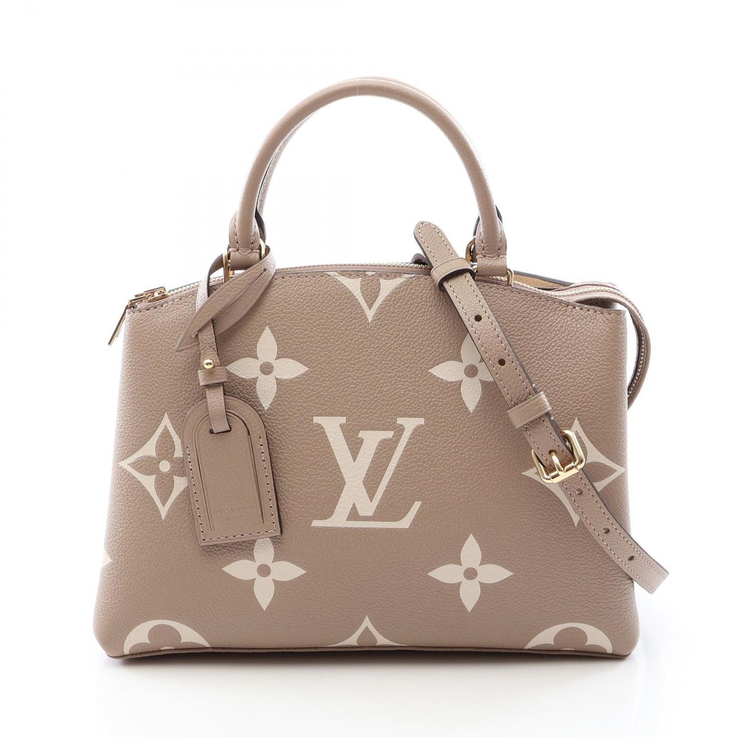 Louis Vuitton Handbag Petit Palais PM Monogram Empreinte Tourtrere Cream 2-Way