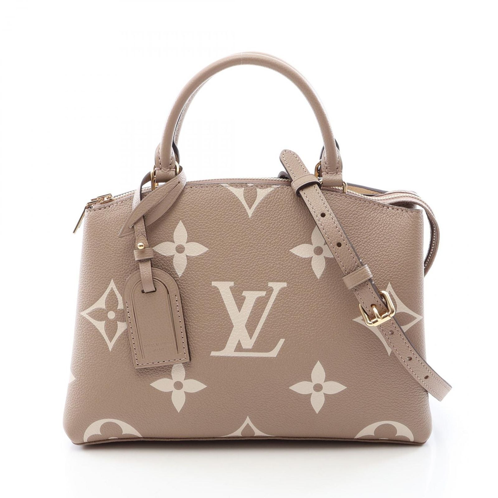 Louis Vuitton Handbag Petit Palais PM Monogram Empreinte Tourtrere Cream 2-Way