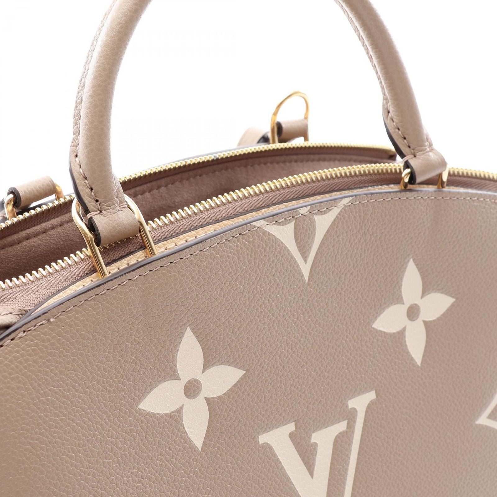 Louis Vuitton Handbag Petit Palais PM Monogram Empreinte Tourtrere Cream 2-Way — view 5