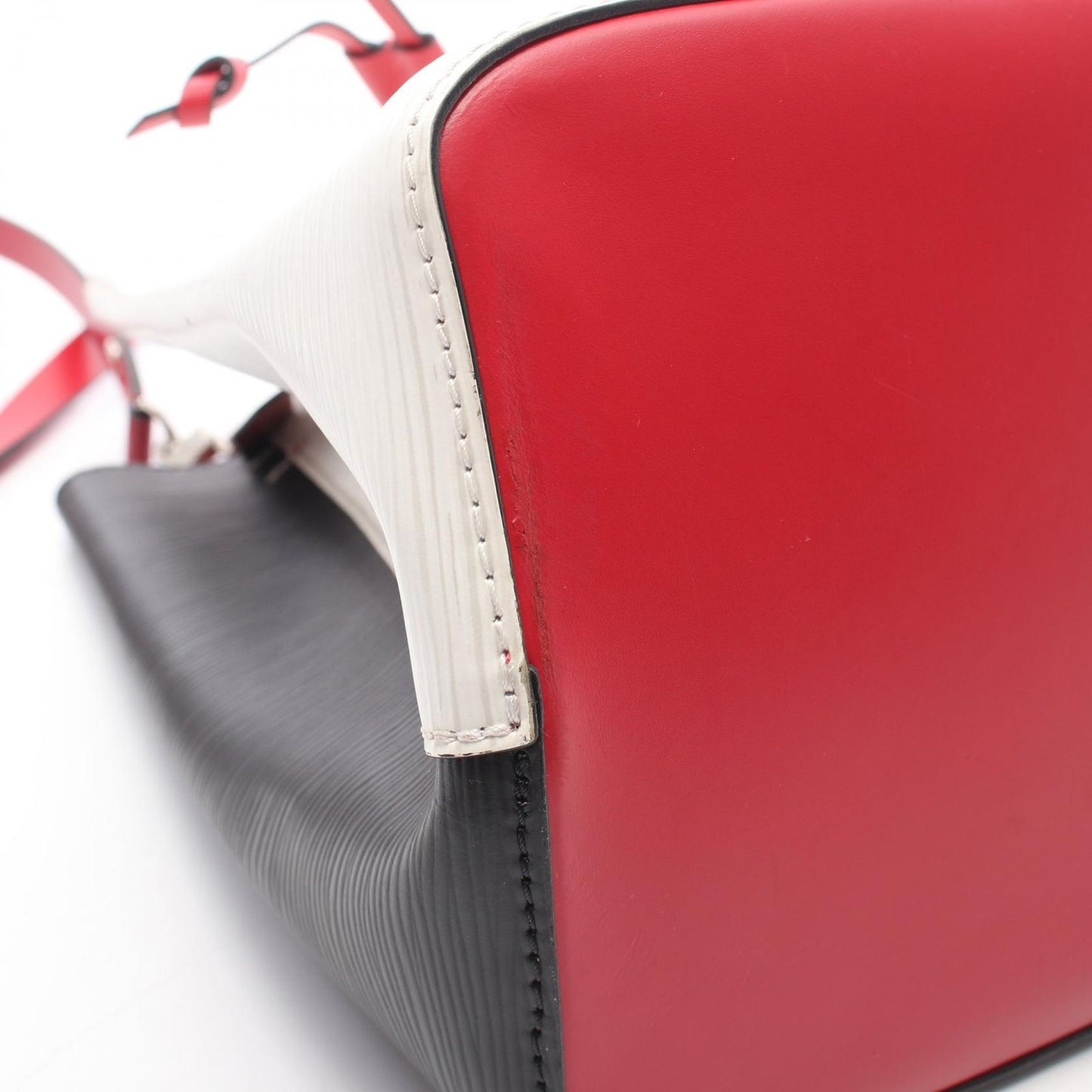 Louis Vuitton Handbag Neo Noe Tricolore Epi Blanc Noir 2-Way Red Leather — view 8
