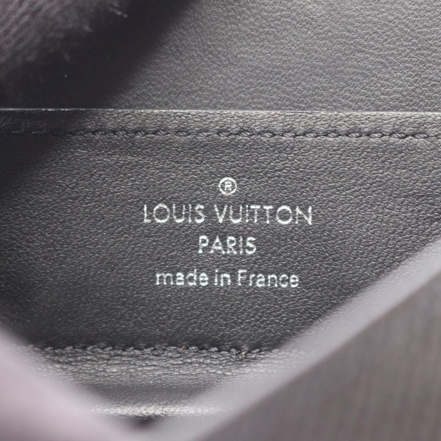 Louis Vuitton Coin Case Taiga Ardoise Noir Leather Pass — view 4
