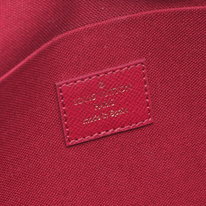 Louis Vuitton Shoulder Bag Pochette Monogram Fuchsia Canvas Leather Felicie — view 4