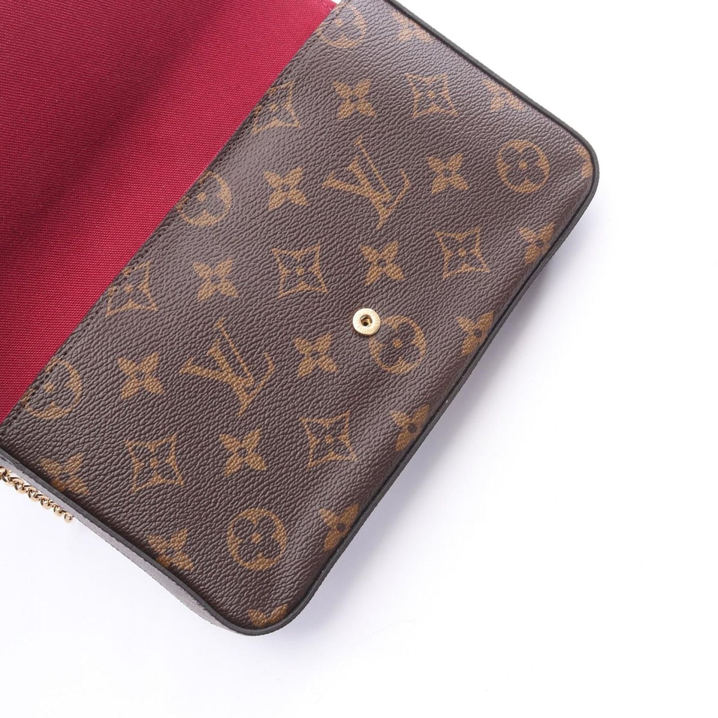 Louis Vuitton Shoulder Bag Pochette Monogram Fuchsia Canvas Leather Felicie — view 7
