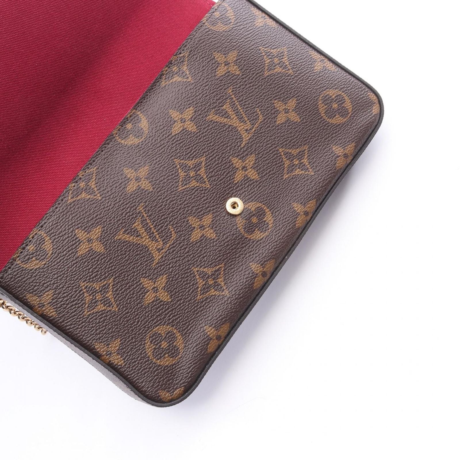 Louis Vuitton Shoulder Bag Pochette Monogram Fuchsia Canvas Leather Felicie — view 7