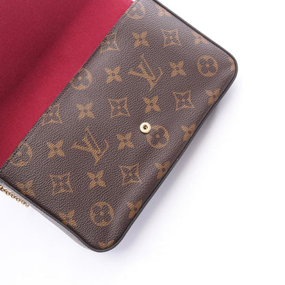 Louis Vuitton Shoulder Bag Pochette Monogram Fuchsia Canvas Leather Felicie — view 7