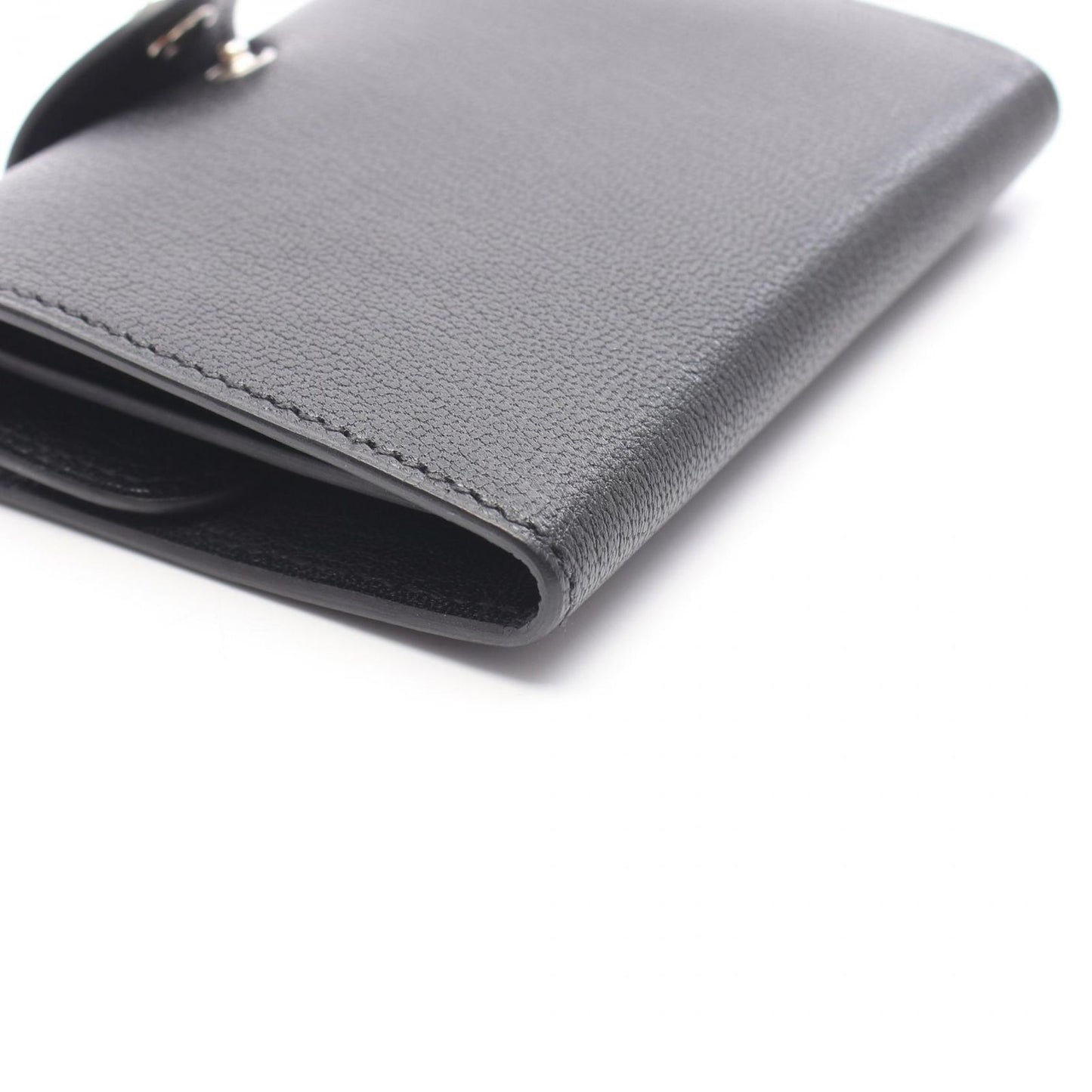 Hermes Coin Case Illiade Compact Card Black — view 8