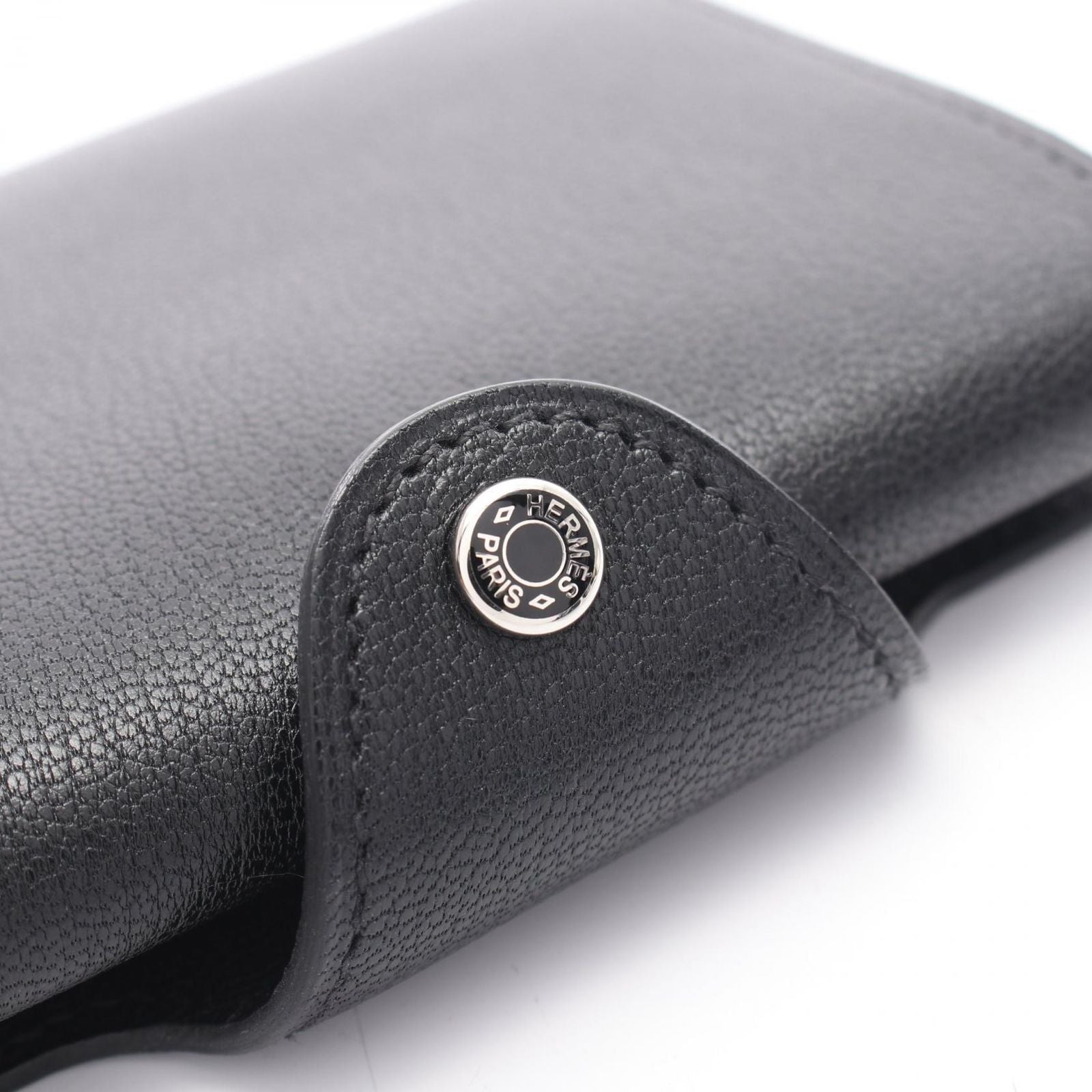 Hermes Coin Case Illiade Compact Card Black — view 7