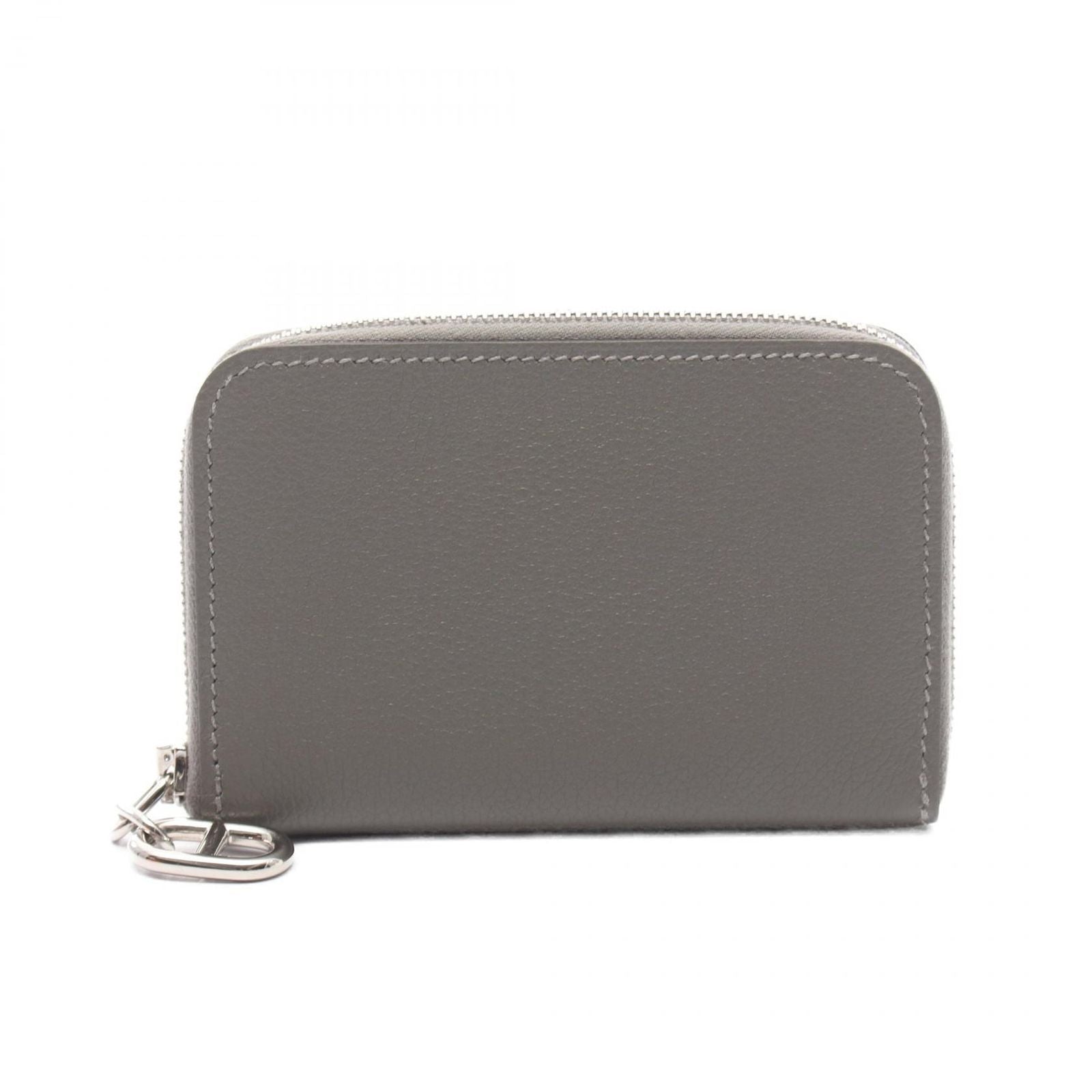 Hermes Coin Case Zip Azap Compact Chaine D'ancre Grimeia