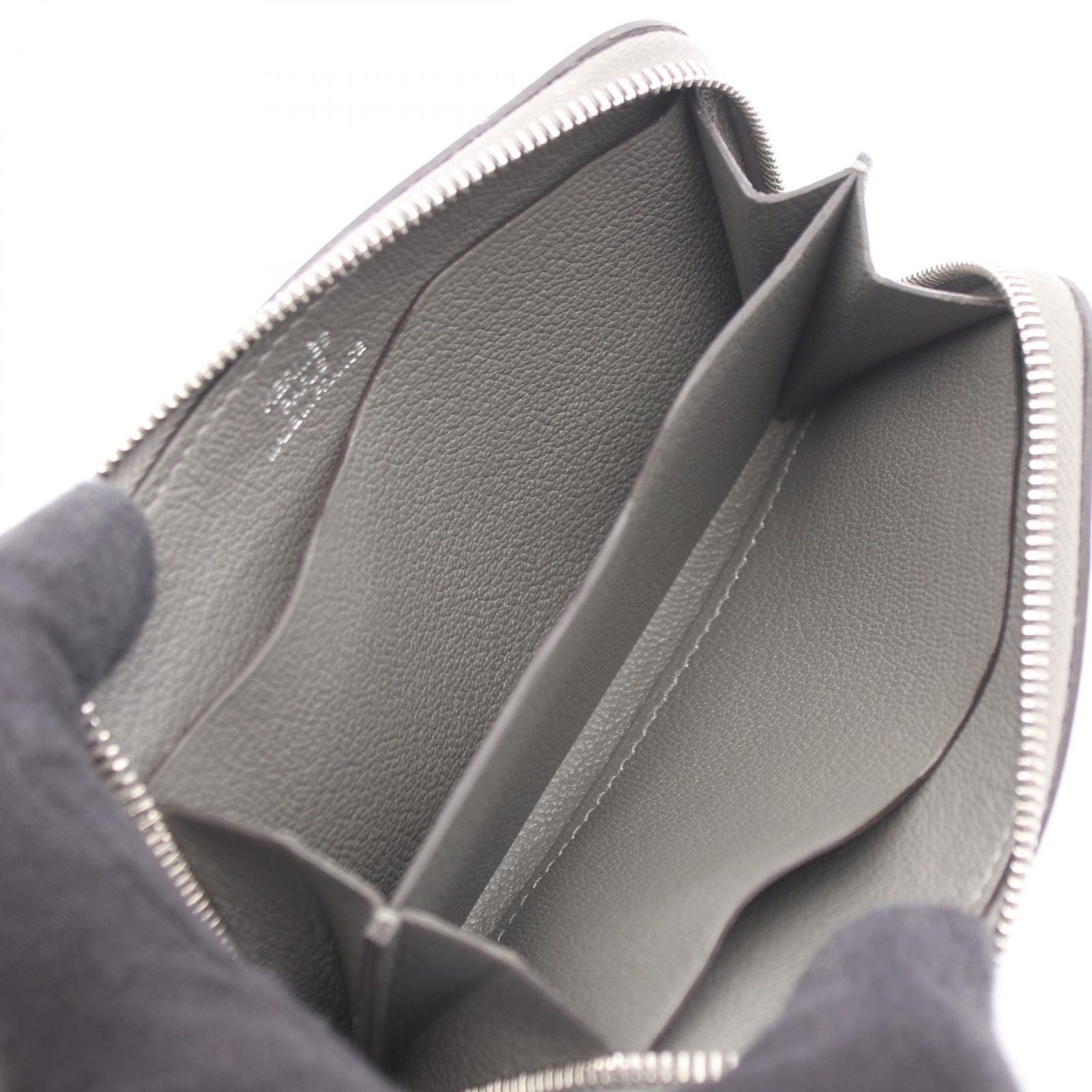Hermes Coin Case Zip Azap Compact Chaine D'ancre Grimeia — view 3