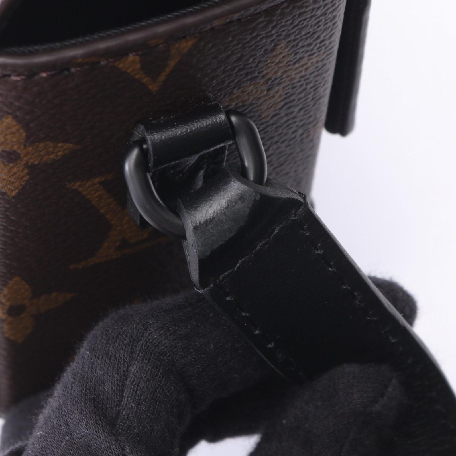 Louis Vuitton Shoulder Bag Steamer Wearable Wallet Monogram Macassar Canvas — view 5