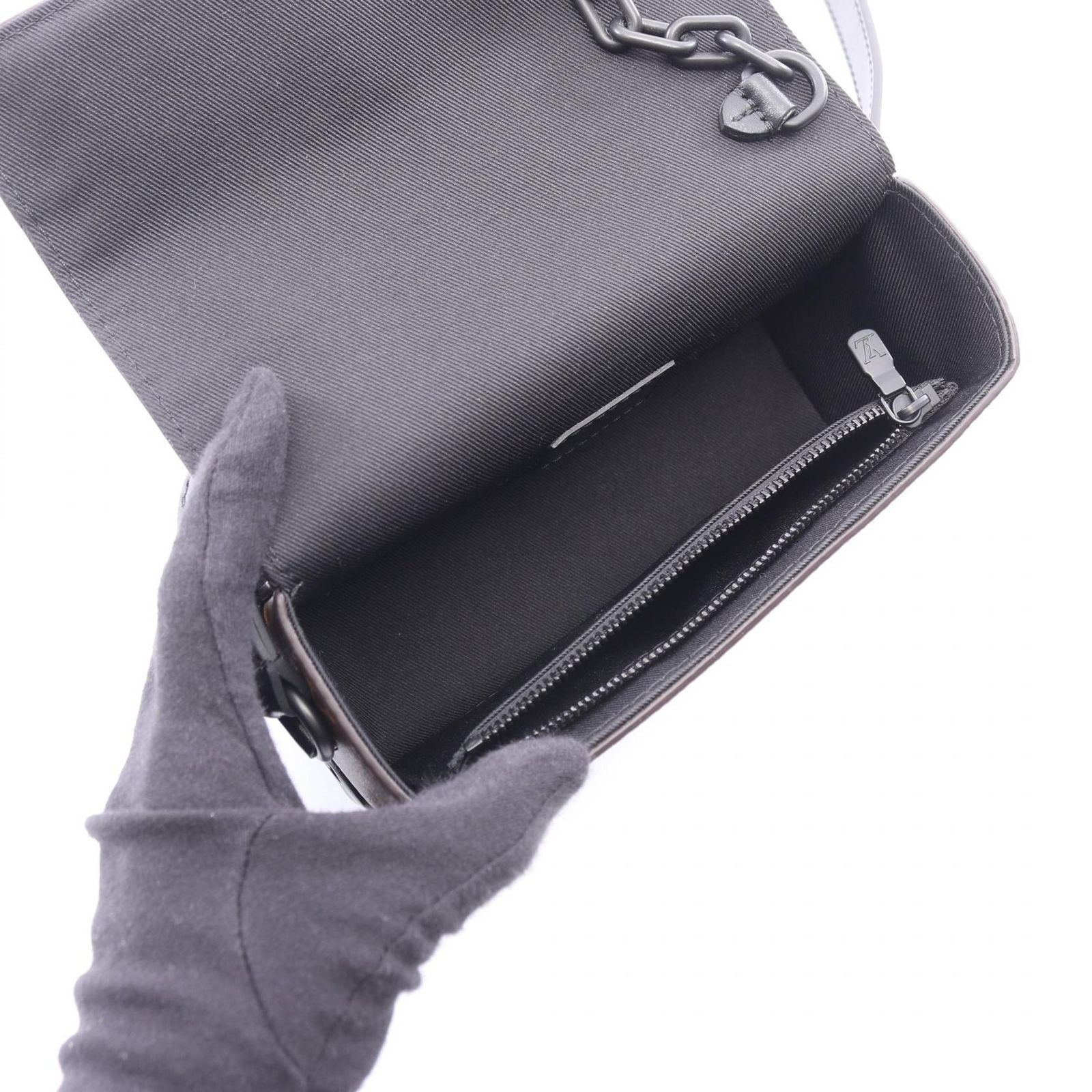 Louis Vuitton Shoulder Bag Steamer Wearable Wallet Monogram Macassar Canvas — view 3