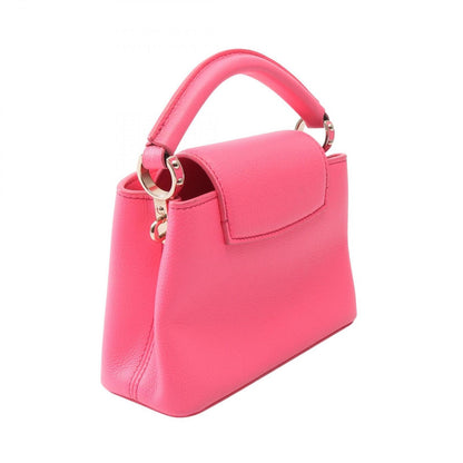 Louis Vuitton Handbag Capucines Mini 2-Way Neon Pink Leather — view 2
