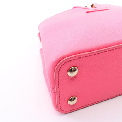 Louis Vuitton Handbag Capucines Mini 2-Way Neon Pink Leather — view 5