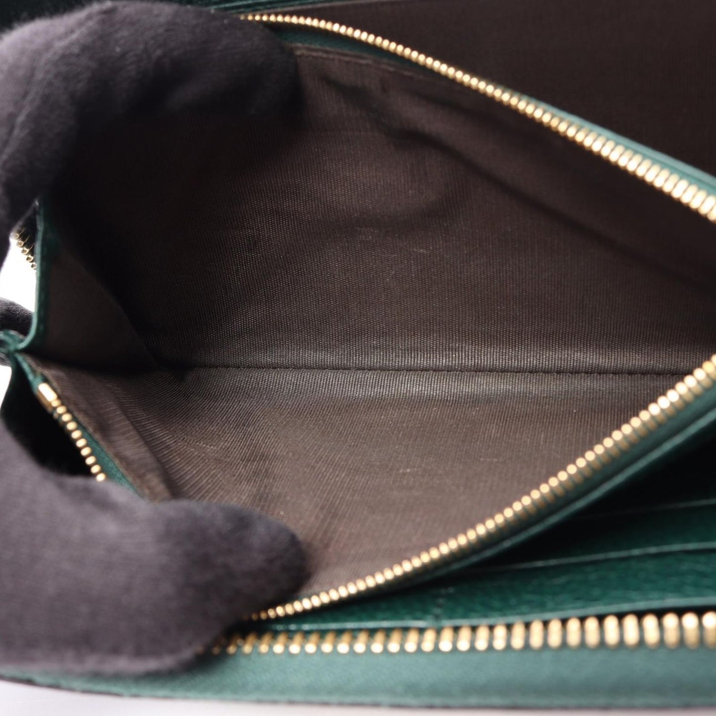 Gucci Round Wallet Zumi Green Leather — view 5