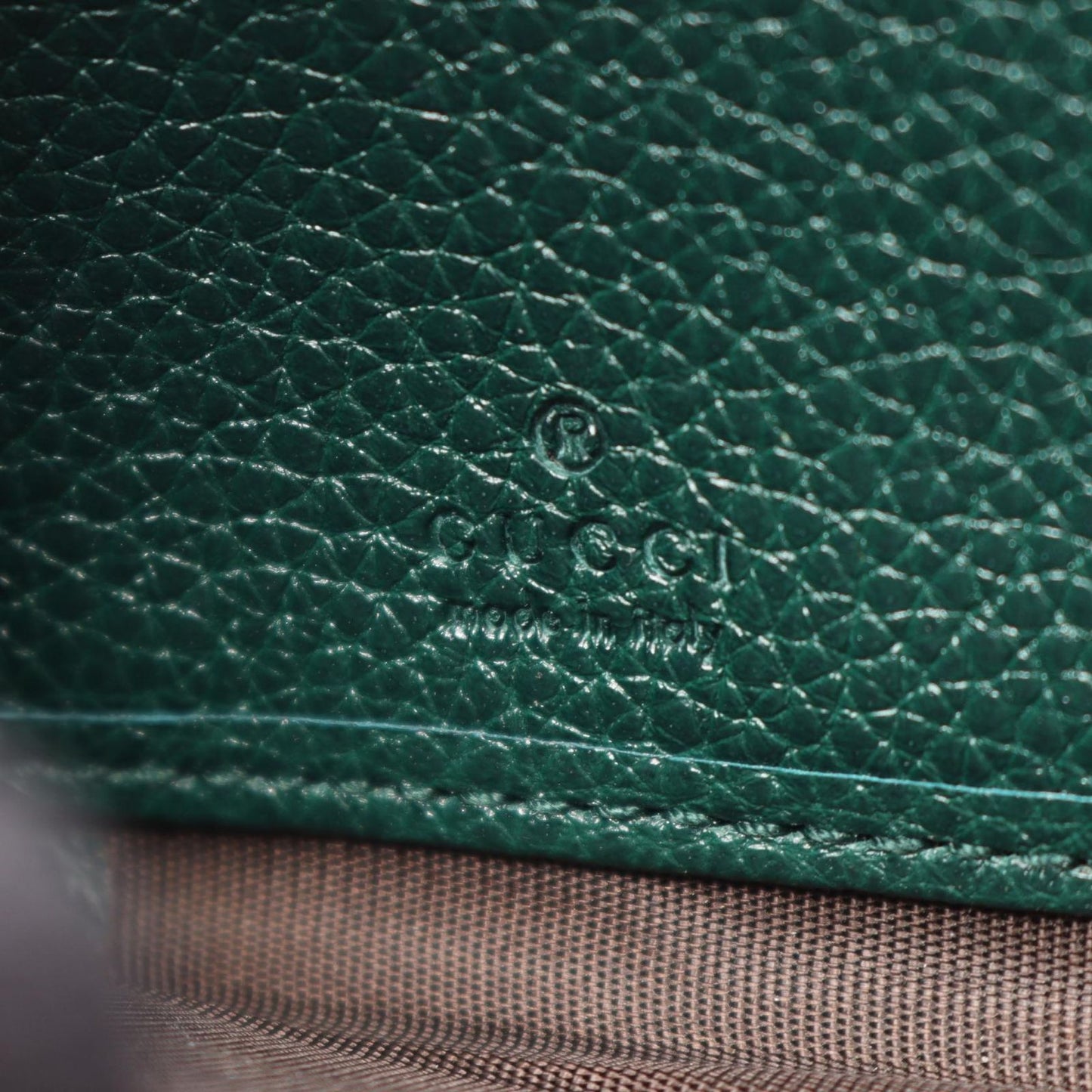 Gucci Round Wallet Zumi Green Leather — view 4