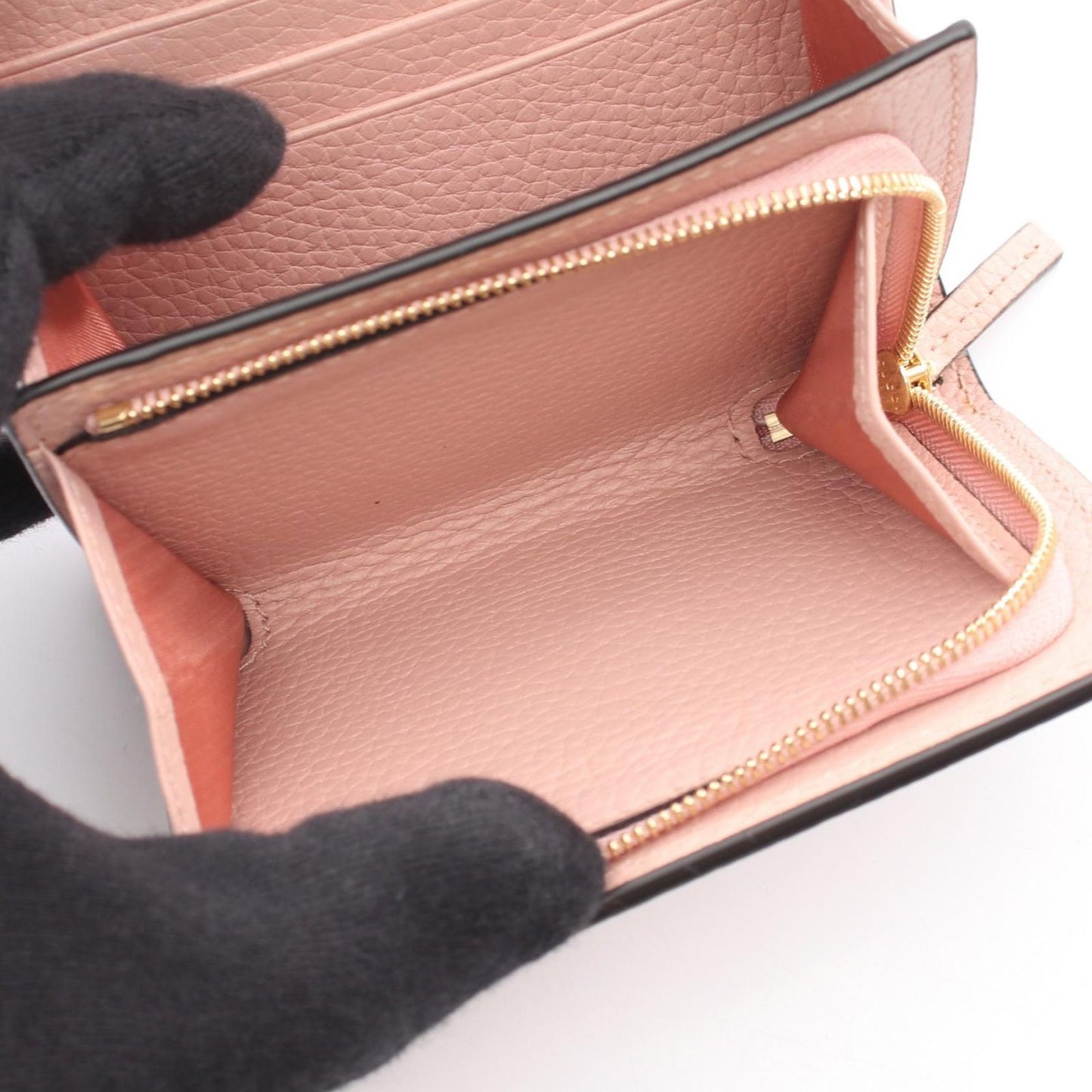 Gucci Bifold Wallet Horsebit Pink Leather — view 4