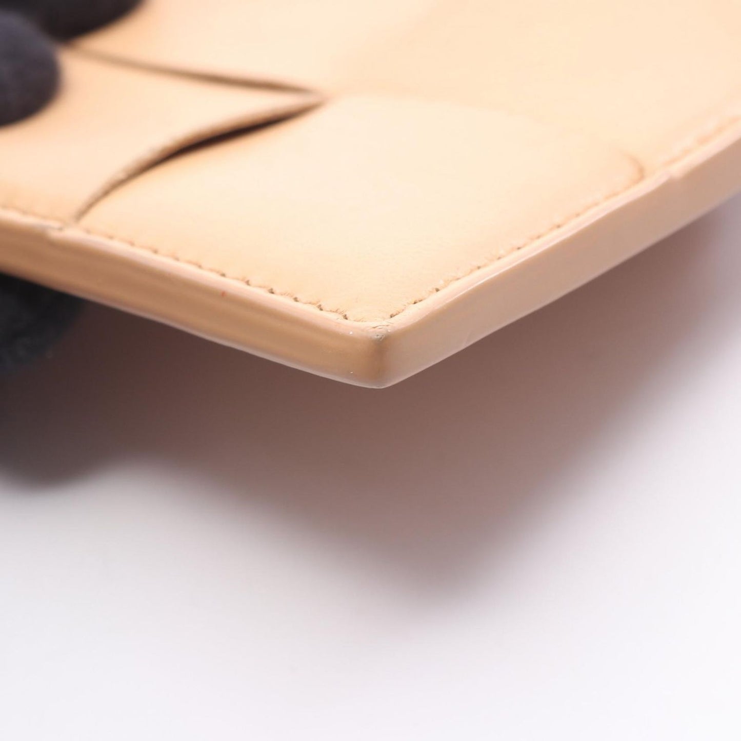 Bottega Veneta Coin Case Cassette Card Beige Leather Maxi Intrecciato — view 7
