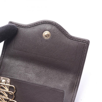 Gucci Key Case Interlocking GG Canvas 6 Rows Beige Dark Brown 6 Key Holder — view 6