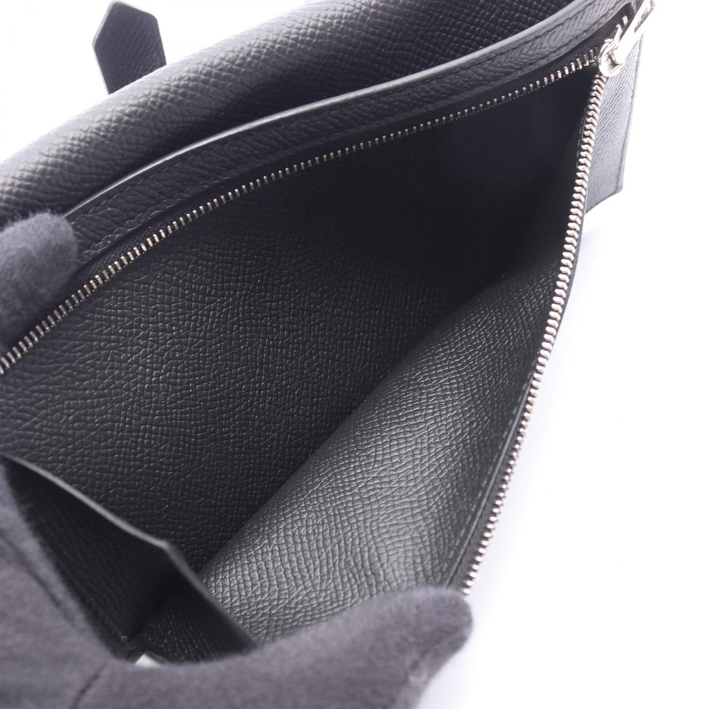 Hermes Bifold Wallet Bearn Souffle Black — view 6