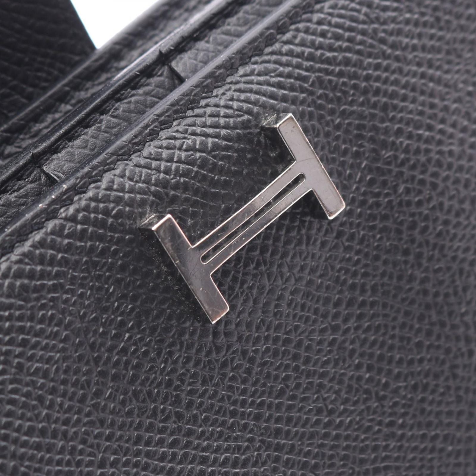 Hermes Bifold Wallet Bearn Souffle Black — view 8