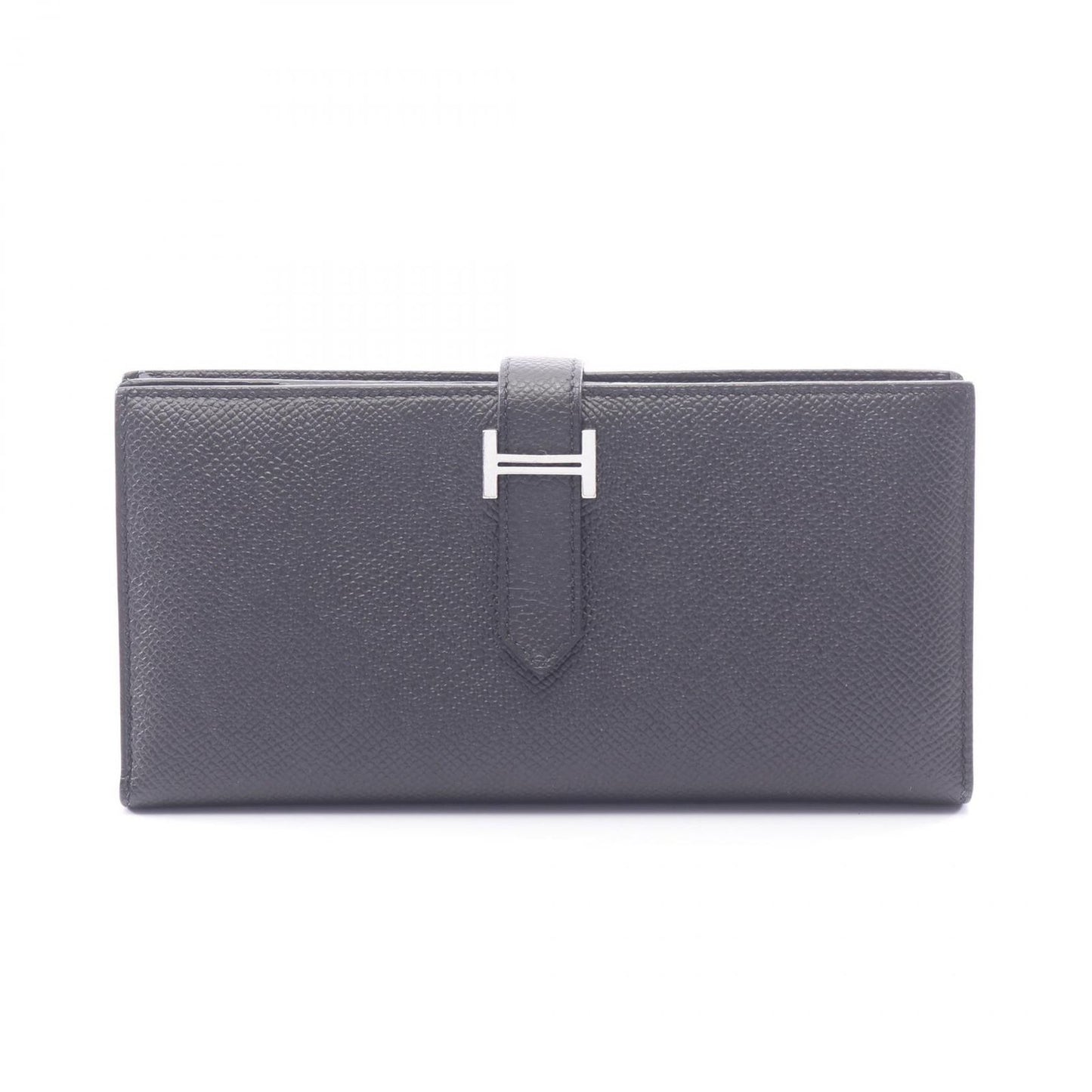 Hermes Bifold Wallet Bearn Souffle Black