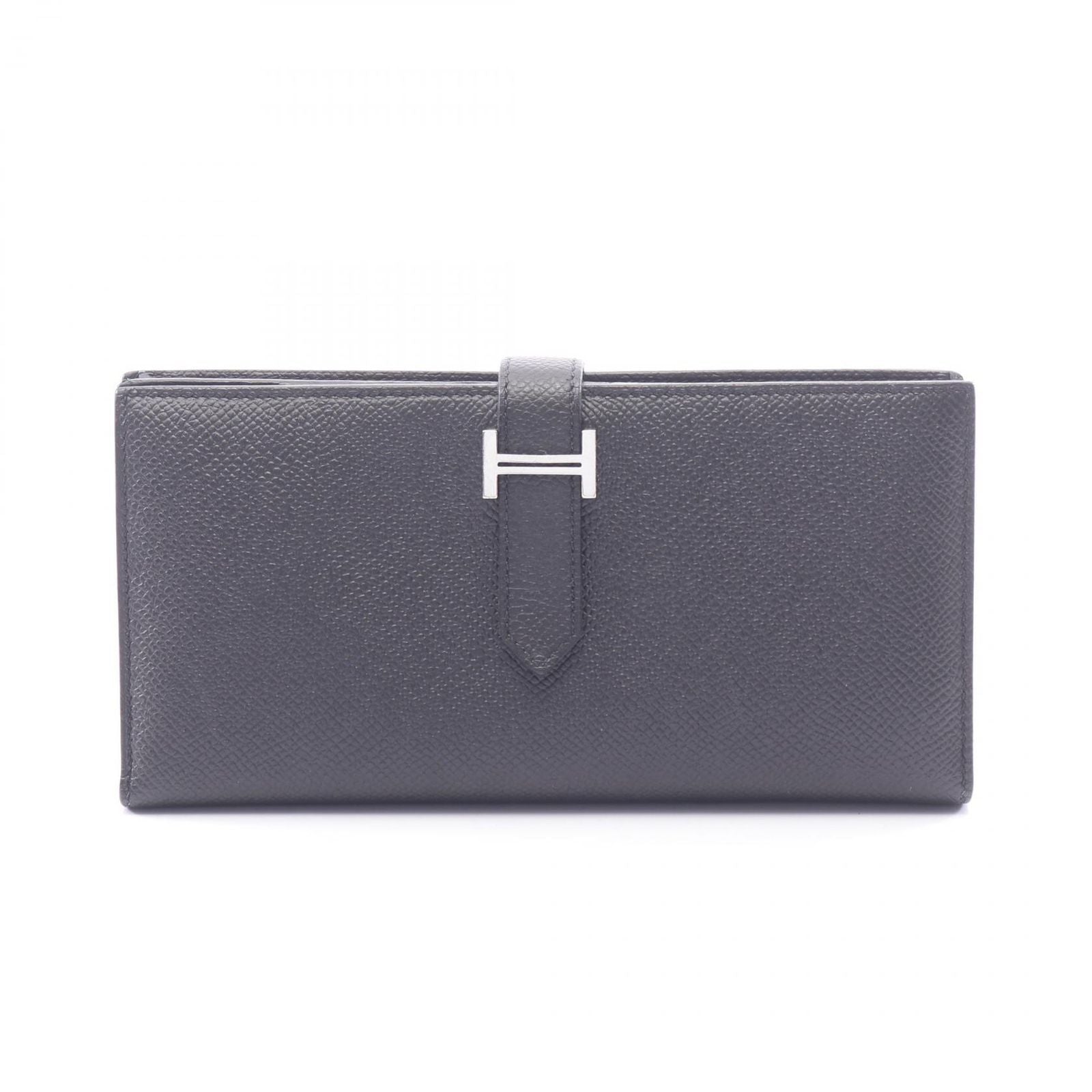 Hermes Bifold Wallet Bearn Souffle Black