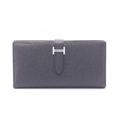 Hermes Bifold Wallet Bearn Souffle Black