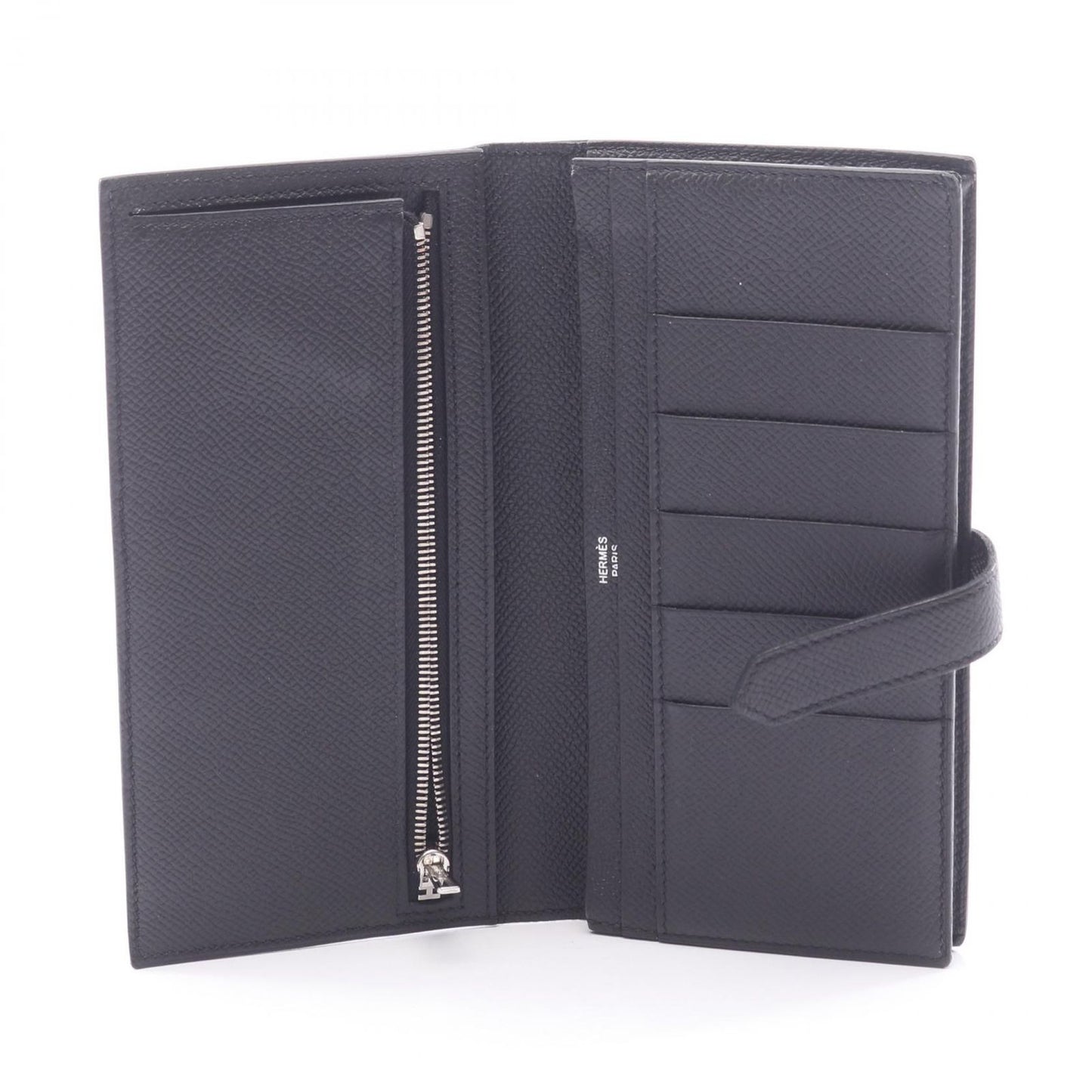Hermes Bifold Wallet Bearn Souffle Black — view 3