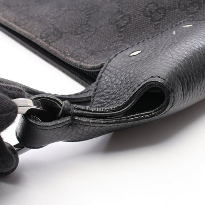 Gucci Shoulder Bag GG Pattern Black Denim Leather — view 9