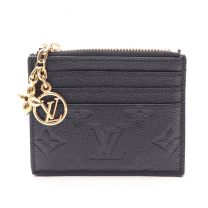 Louis Vuitton Coin Case Card Holder Flora Monogram Empreinte Noir Leather
