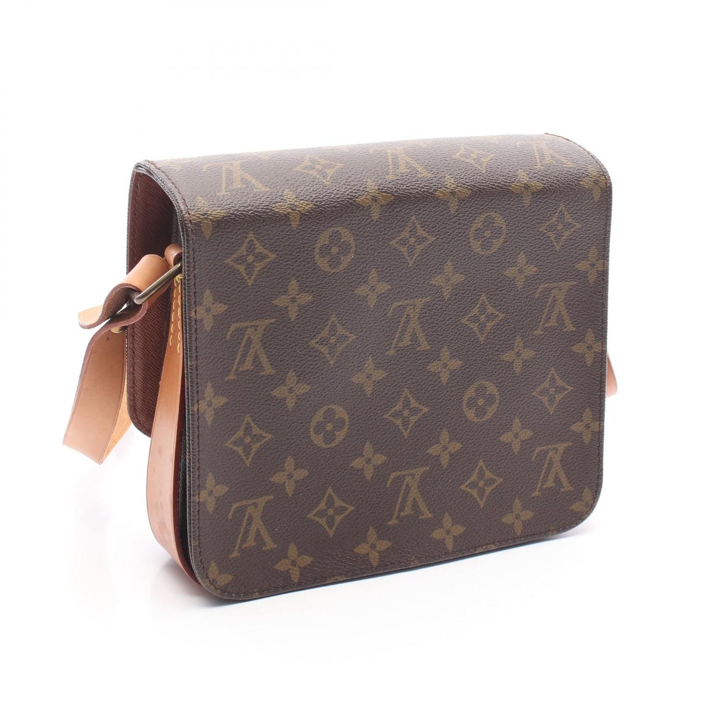 Louis Vuitton Shoulder Bag Cartouchiere Monogram Canvas Leather — view 2