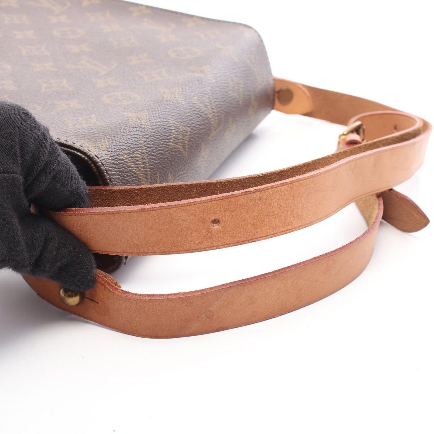 Louis Vuitton Shoulder Bag Cartouchiere Monogram Canvas Leather — view 9