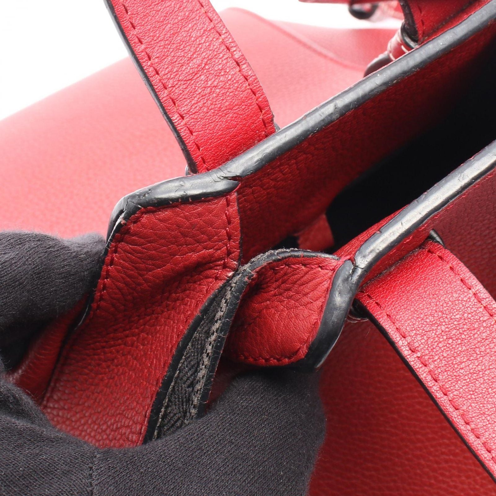 Loewe Handbag Hammock Small 2-Way Red Leather — view 6