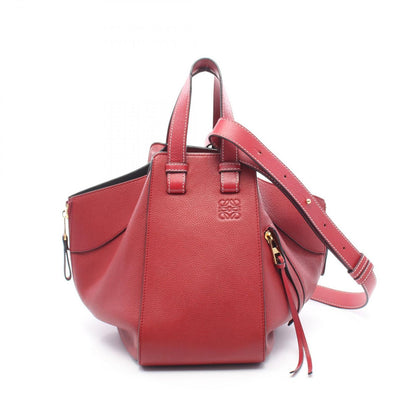 Loewe Handbag Hammock Small 2-Way Red Leather