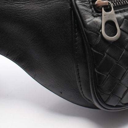 Bottega Veneta Waist Bag Intrecciato Black Leather — view 6