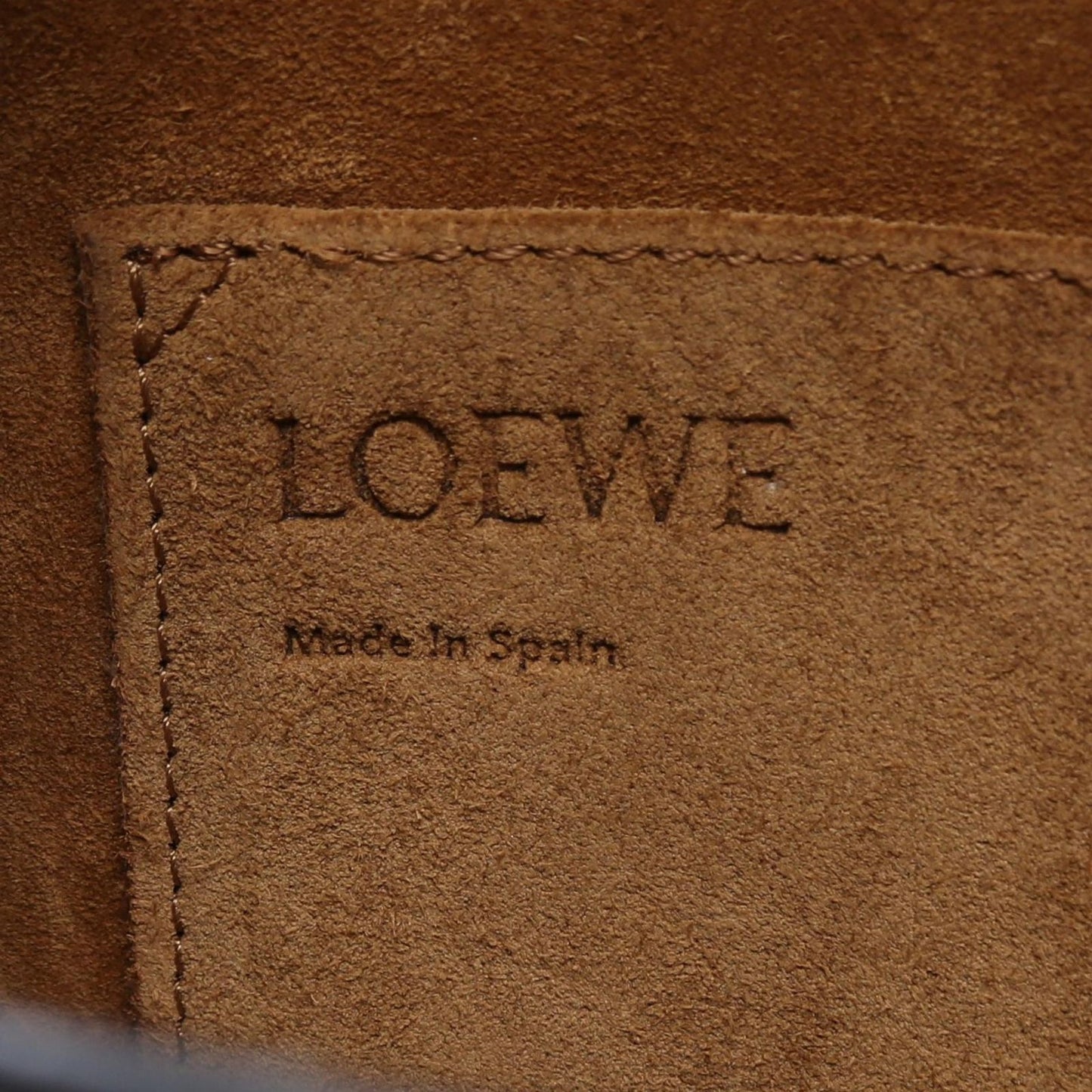 Loewe Shoulder Bag Gate Small Navy Off White Leather — view 4