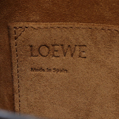 Loewe Shoulder Bag Gate Small Navy Off White Leather — view 4