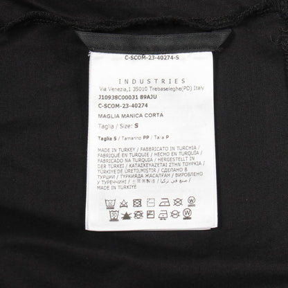 Moncler Short Sleeve T-Shirt Sequin Logo Cropped Cotton — view 5