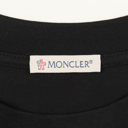 Moncler Short Sleeve T-Shirt Sequin Logo Cropped Cotton — view 3