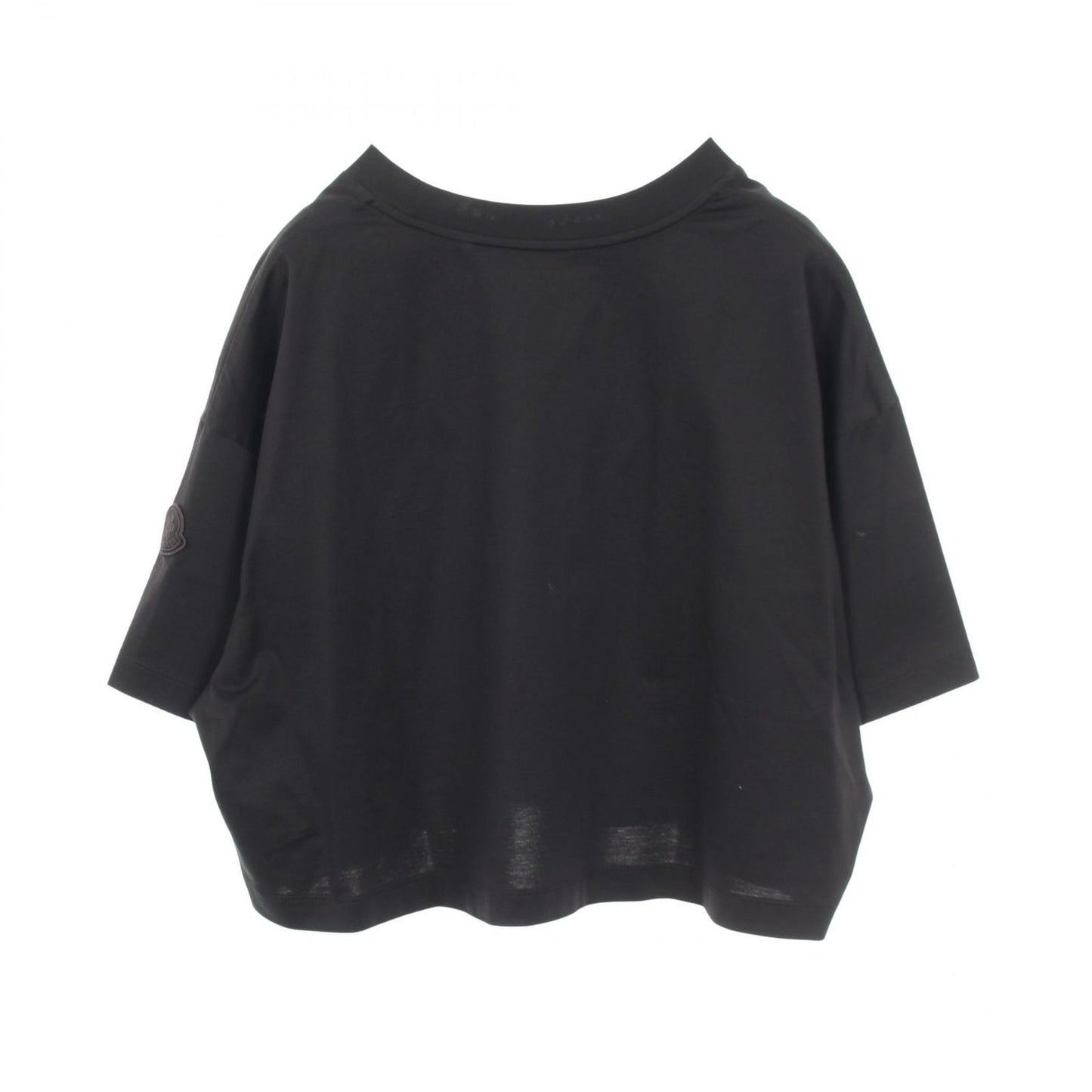 Moncler Short Sleeve T-Shirt Sequin Logo Cropped Cotton — view 2