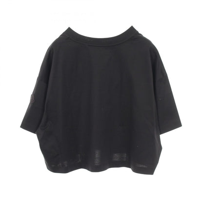 Moncler Short Sleeve T-Shirt Sequin Logo Cropped Cotton — view 2
