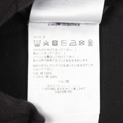 Moncler Short Sleeve T-Shirt Sequin Logo Cropped Cotton — view 4