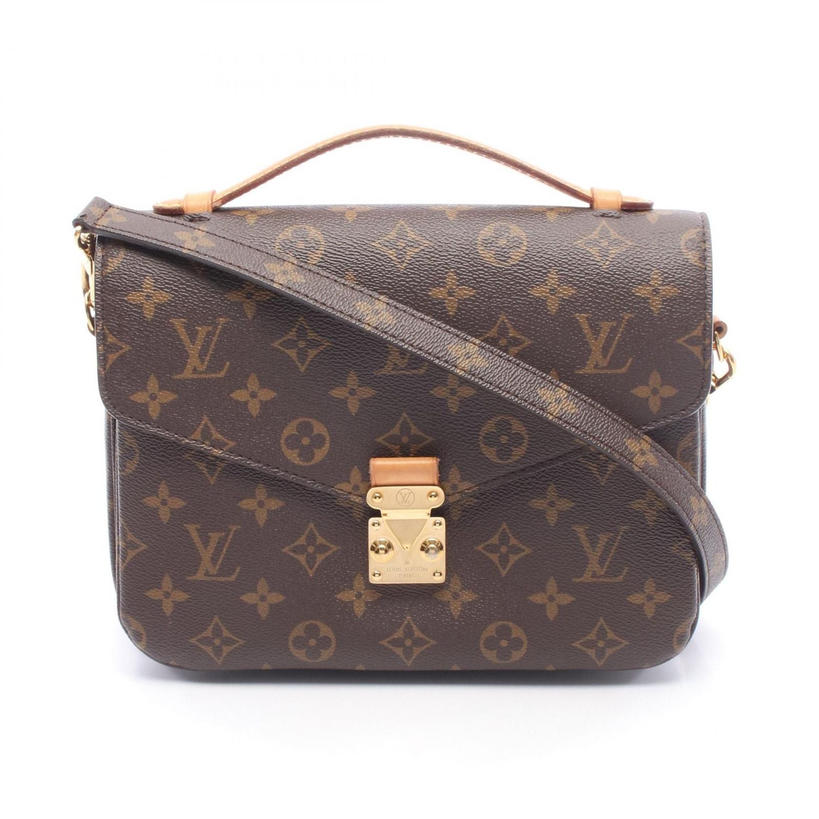 Louis Vuitton Handbag Pochette Metis Monogram 2-Way Canvas Leather