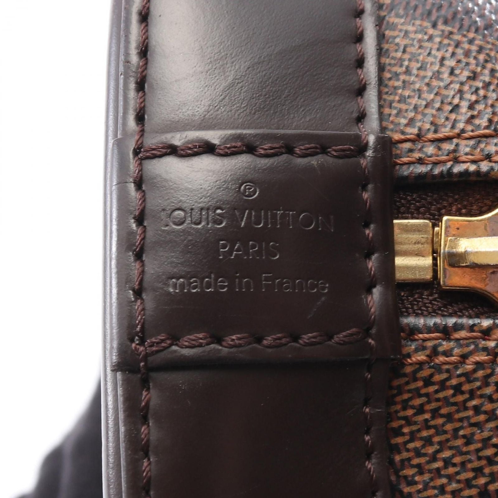 Louis Vuitton Handbag Alma BB Damier Ebene Canvas Leather — view 4